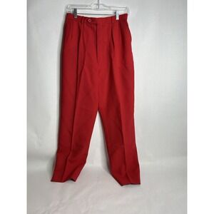 Vintage Stanley Blacker Red Pants Women's Sz‎ 12 Lined 100% Wool